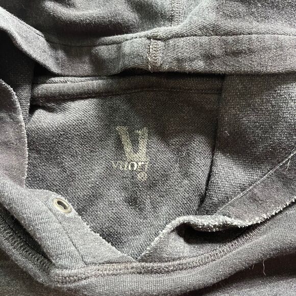 Vuori Clark Hoodie Black Grey Striped Sweatshirt Pullover Men’s Sz Medium - Picture 4 of 6